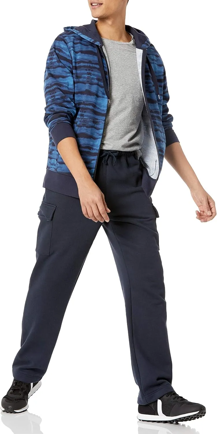 Amazon Essentials Men's Cargo Fleece Sweatpant with Open Hem