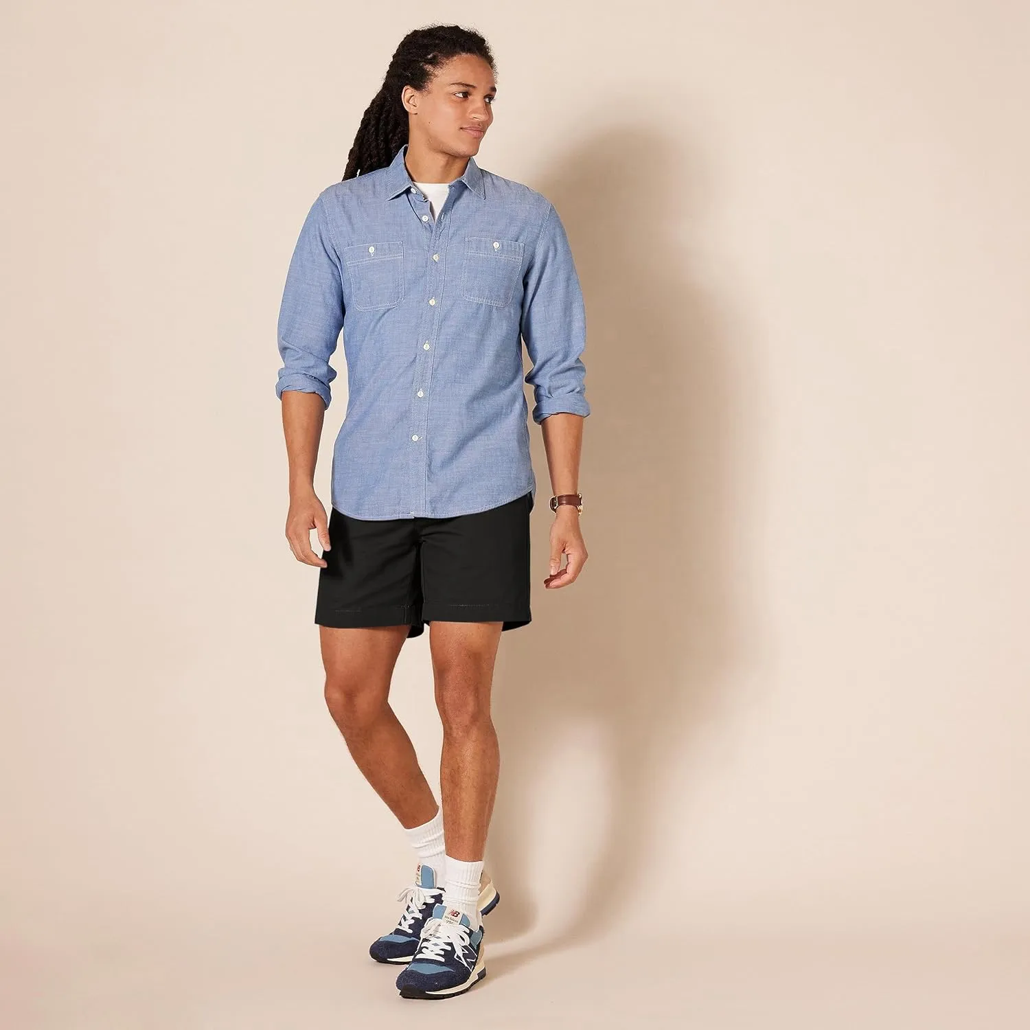 Amazon Essentials Men's Classic-Fit 7" Chino Shorts