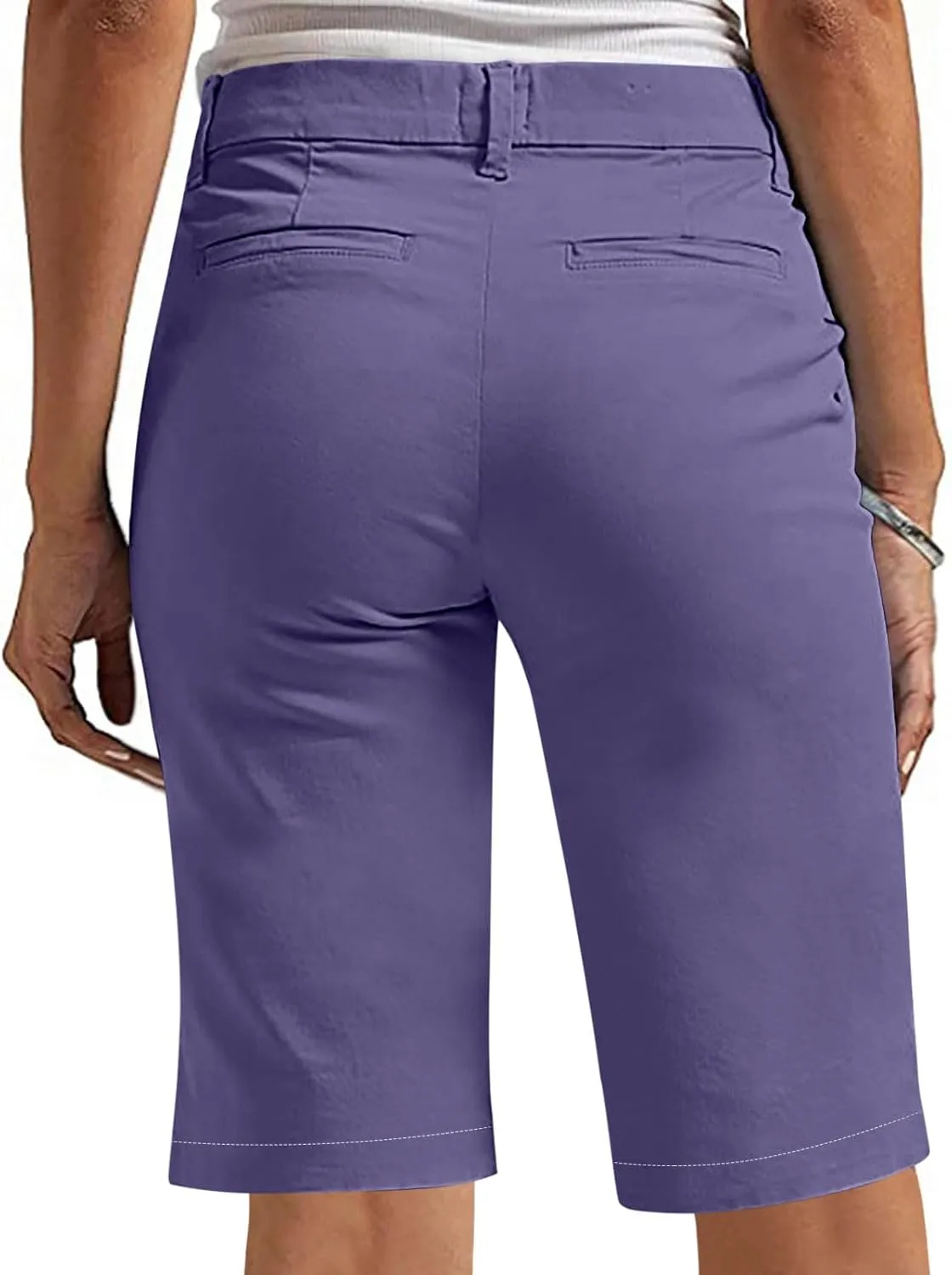Bermuda Shorts for Women Trendy 2025 Casual Summer High Waisted Chino Shorts Straight Leg Hiking Vacation Outfits