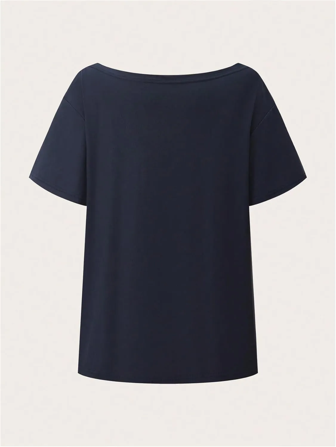 Girl's Off The Shoulder Tops Number Graphic Jersey Shirts Short Sleeve Oversized T Shirts Y2k Tops