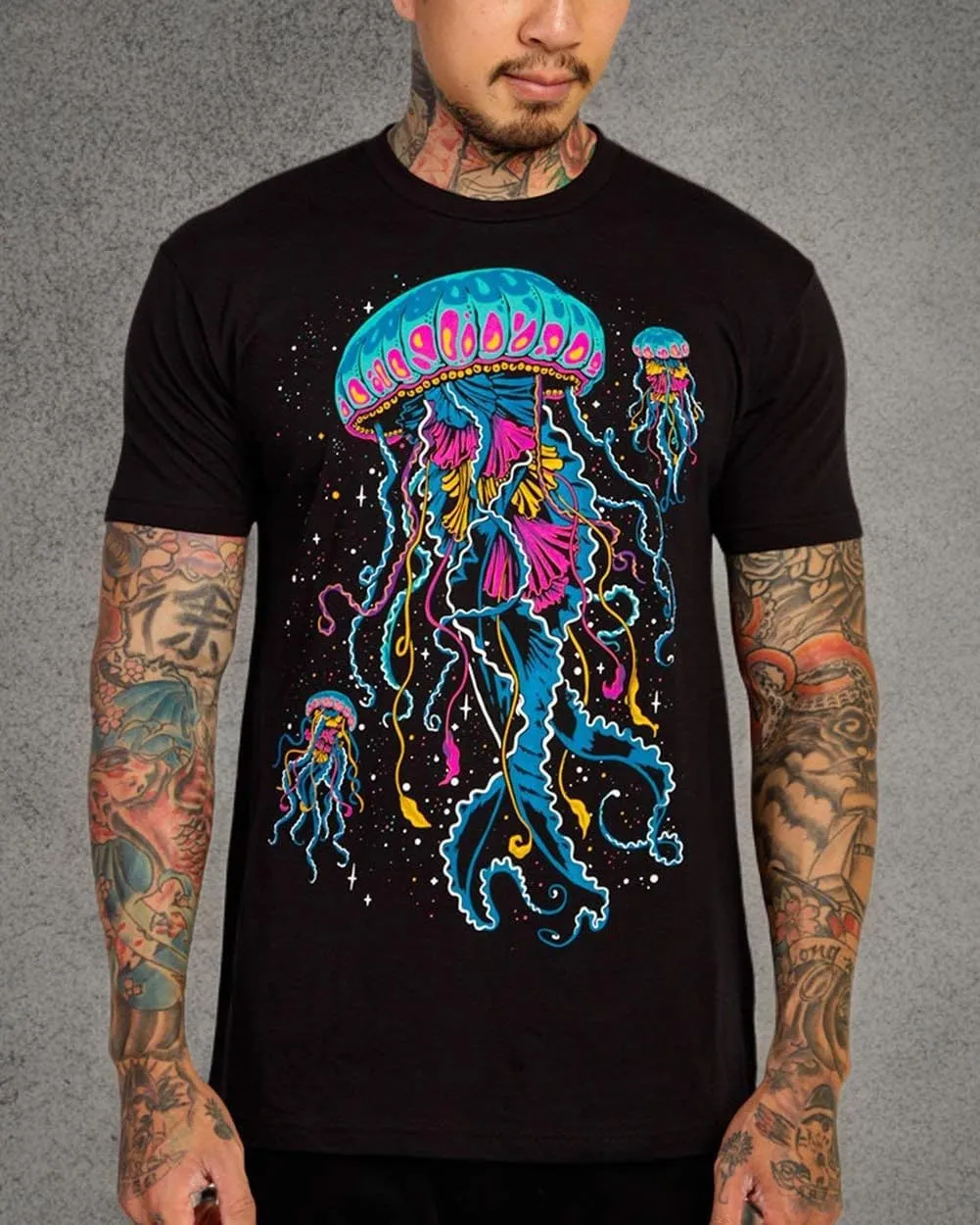 INTO THE AM Men's Graphic Tees S - 4XL Cool Lightweight Fitted Printed Design T-Shirts Nature