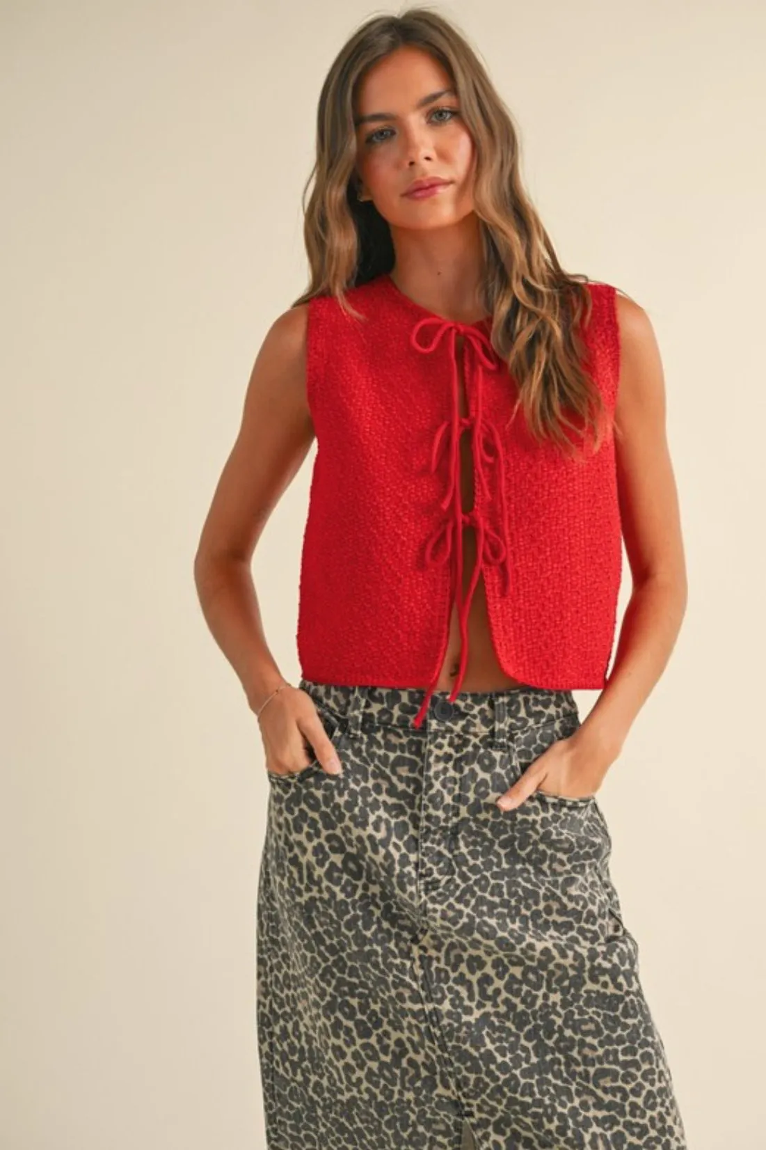 It's Your Moment Knitted Tie Front Cardigan