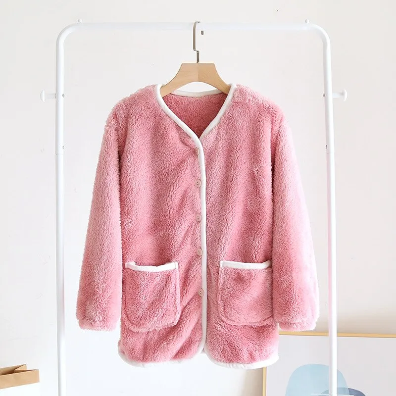 Ladies Long Sleeve Jacket Flannel
