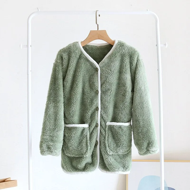 Ladies Long Sleeve Jacket Flannel