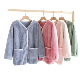 Ladies Long Sleeve Jacket Flannel