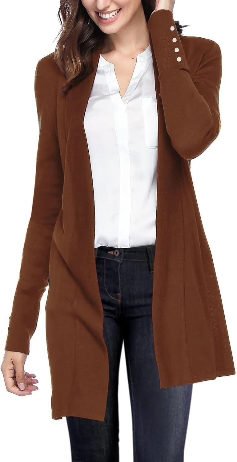 Spicy Sandia Women's Cardigan Sweaters Long Dressy Casual Lightweight Open Front Knit Cardigans for Spring Early Fall