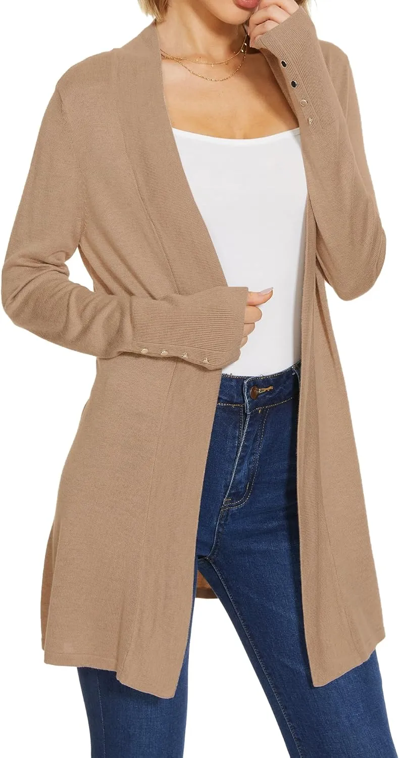 Spicy Sandia Women's Cardigan Sweaters Long Dressy Casual Lightweight Open Front Knit Cardigans for Spring Early Fall