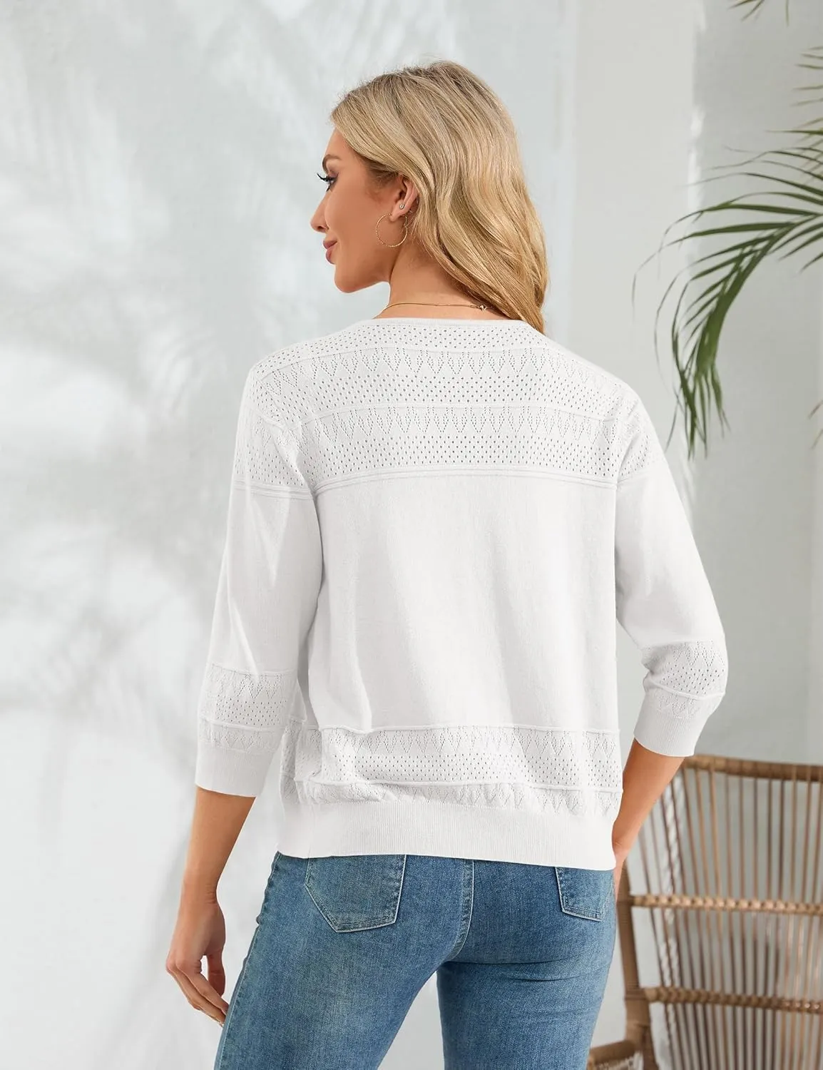 Womens Cropped Cardigan Knit Shrugs for Dresses V Neck Button Down Bolero Cardigans Sweaters