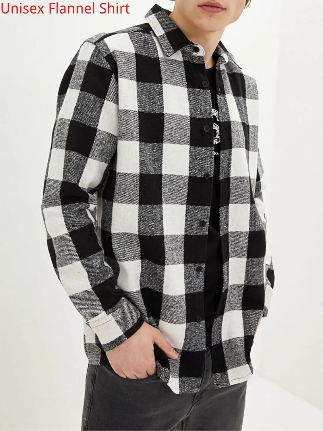 ZAFUL Womens Flannel Shacket Jacket Casual Plaid Wool Blend Button Down Long Sleeve Shirt 2024 Fall Clothes