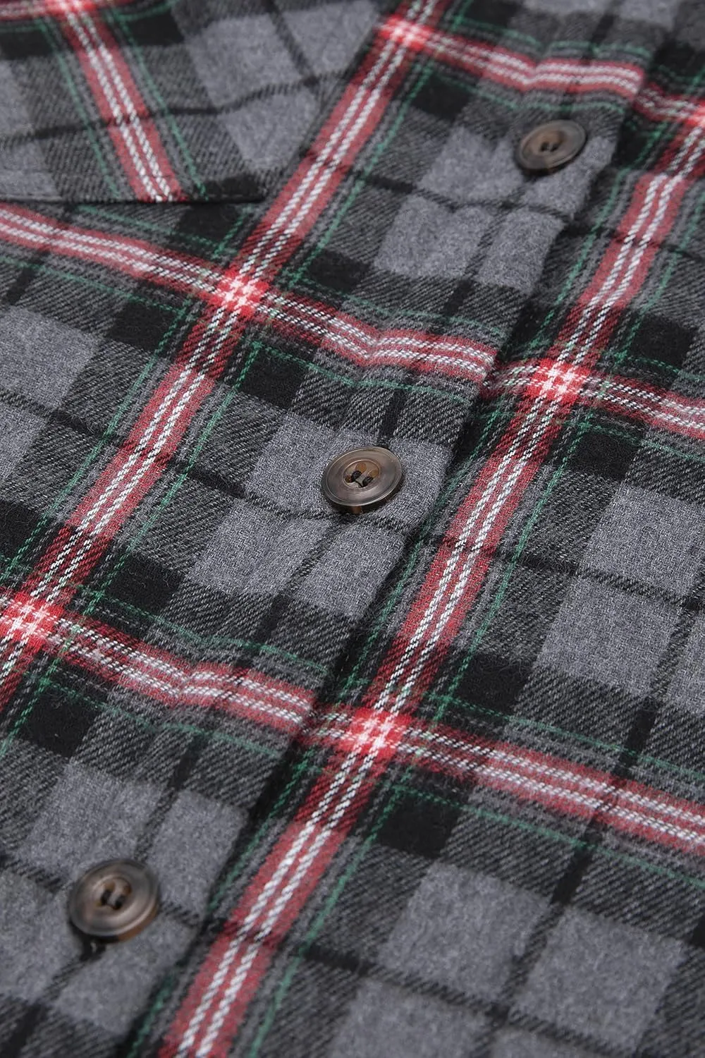 ZENTHACE Womens Sherpa Fleece Lined Flannel Jacket Button Down Plaid Flannel Shirt Jacket(All Sherpa Lining)